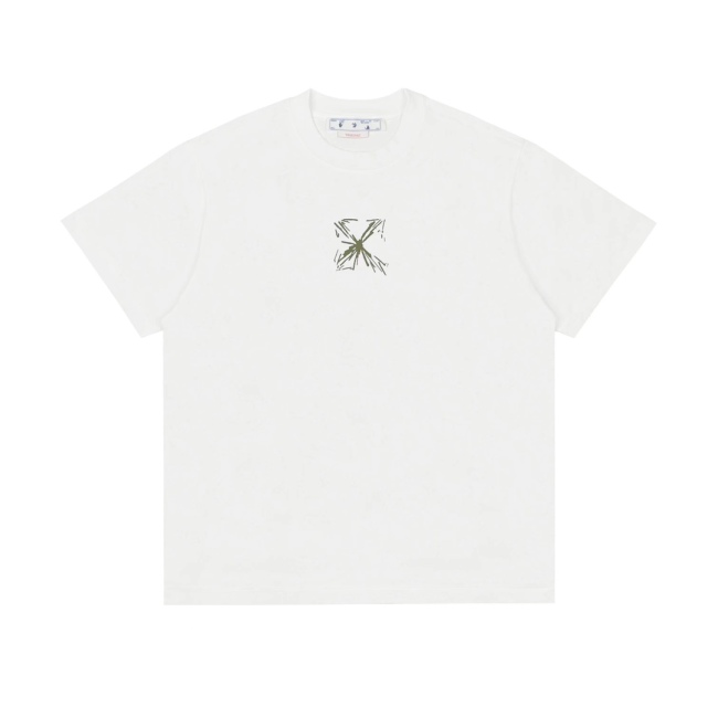 Ow Sketch Splash Ink Arrow letter short sleeve