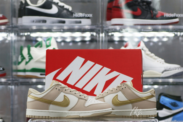 Nike Dunk Low Phantom Metallic Gold (Women's)（A1）