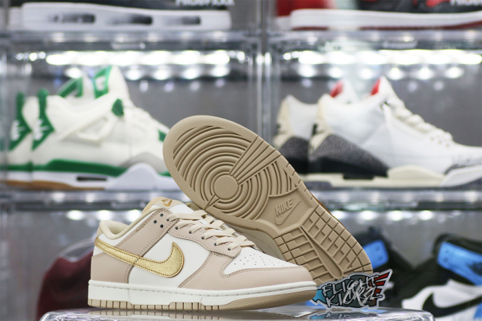 Nike Dunk Low Phantom Metallic Gold (Women's)（A1）