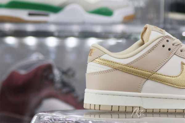 Nike Dunk Low Phantom Metallic Gold (Women's)（A1）