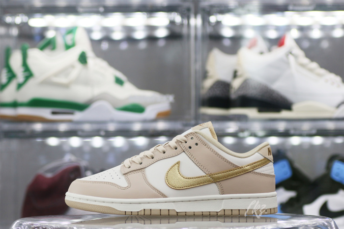 Nike Dunk Low Phantom Metallic Gold (Women's)（A1）