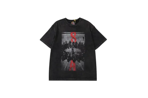 VINTAGE The son of chaos makes old retro printed short-sleeved T-shirts