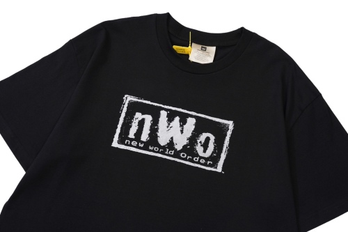 VINTAGE NWO 6th Anniversary of the New World order printed short-sleeved T-shirt Black