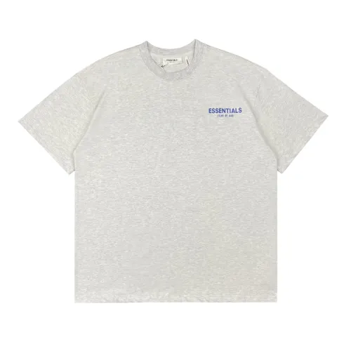 Fog double-line charity cloth short sleeves light gray