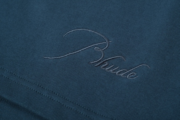 RHUDE monogram logo embroidered drawstring shorts