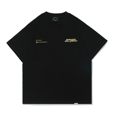 Represent X Manchester limited slogan print short-sleeved T-shirt black