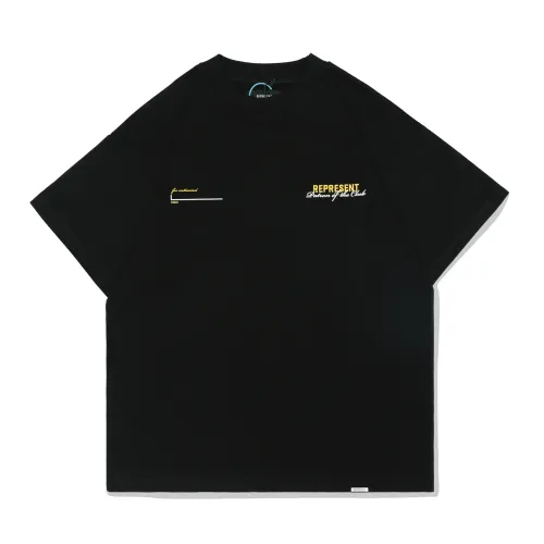 Represent X Manchester limited slogan print short-sleeved T-shirt black