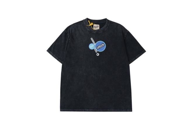 GALLERY DEPT. Alphabet portrait print short-sleeved T-shirt black