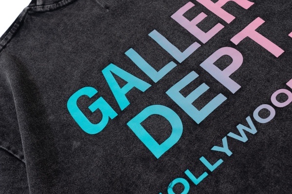 GALLERY DEPT Old LOGO colorful print short-sleeved T-shirt