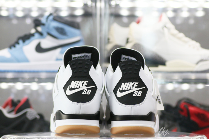 Air Jordan 4 Retro SP X Nike SB Milk White/Black Custom