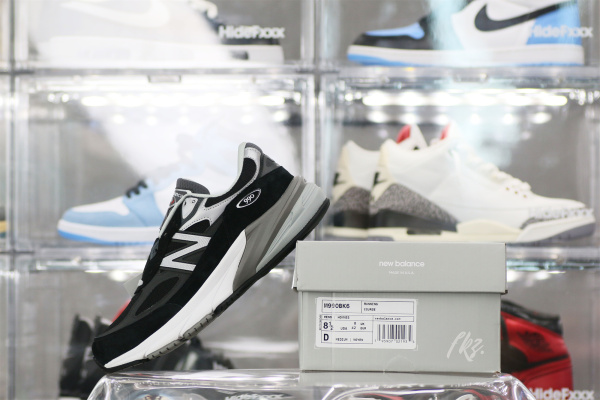 New Balance 990v6 MiUSA Black Grey White