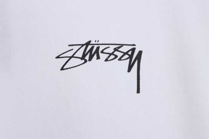 Stucey Splash Black 8 Letter Print Short Sleeve T-Shirt