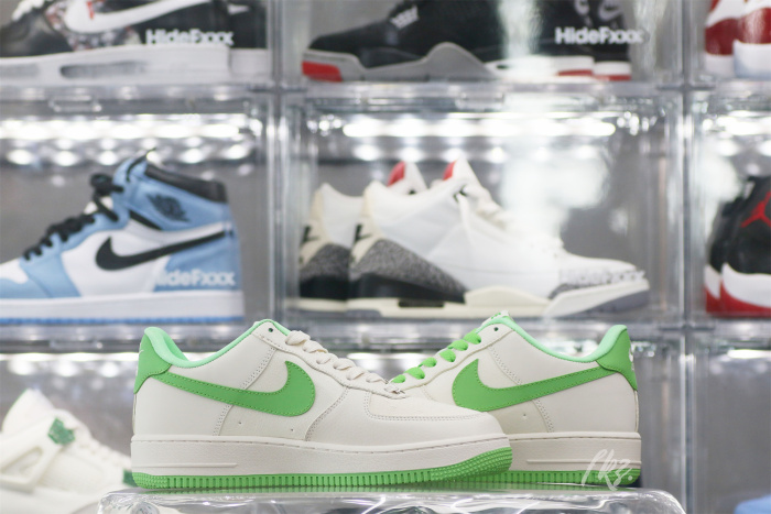 Bape X Nike Air Force 1 White Green Custom shoes