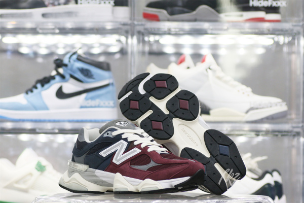 New Balance 9060 Wine Red Navy Grey