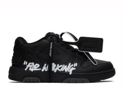 OFF-WHITE Black Out Of Office 'For Walking' Sneakers