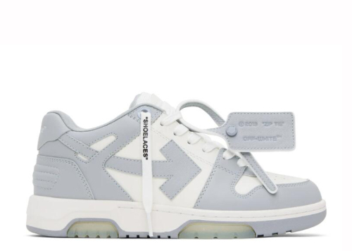 OFF-WHITE White & Gray Out Of Office Sneakers