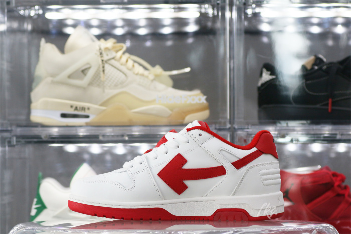 Off-White White Red Out Of Office Sneaker