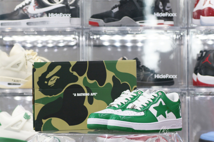 A Bathing Ape Bape Sta Low Green