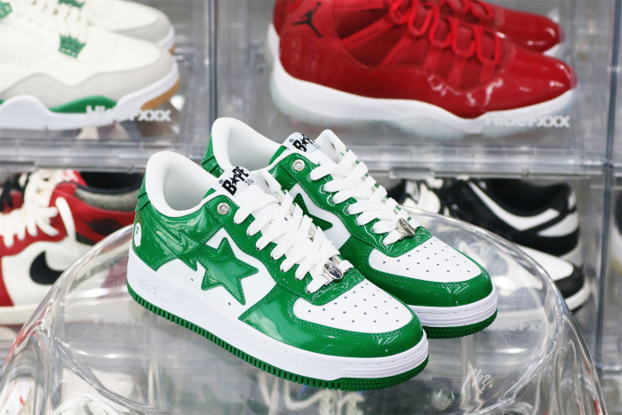 A Bathing Ape Bape Sta Low Green