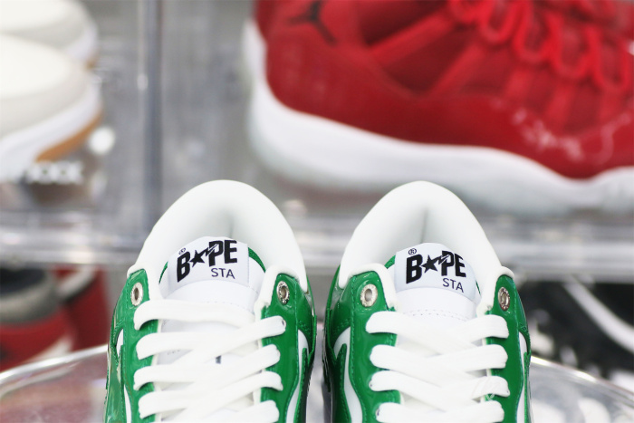 A Bathing Ape Bape Sta Low Green