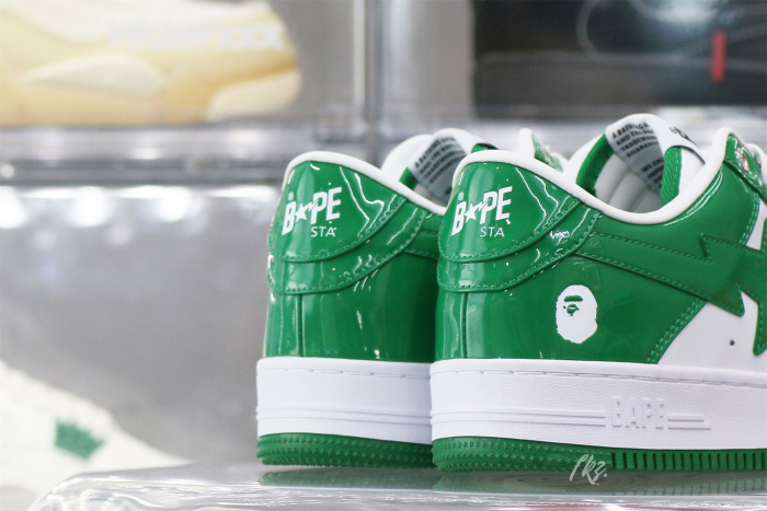 A Bathing Ape Bape Sta Low Green