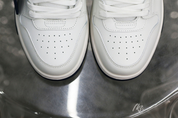 Off-White White Navy Blue Out Of Office Sneaker