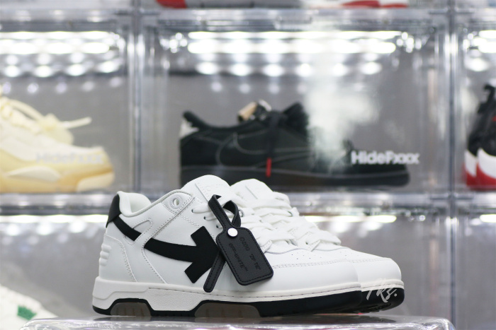 OFF-WHITE White & Black 'Out Of Office' Sneakers