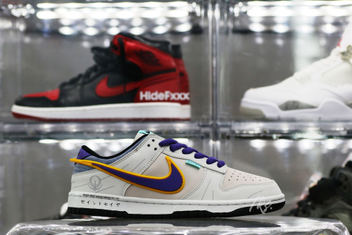 Nike SB Dunk Low &  Athena Sail Pink Purple Gold