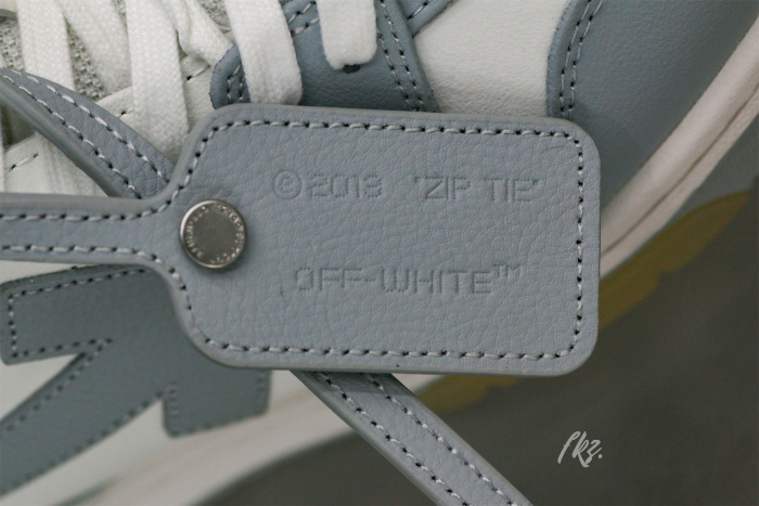 OFF-WHITE White & Gray Out Of Office Sneakers