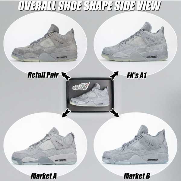 Kaws X Air Jordan 4 Retro Grey  2017 ( A1)