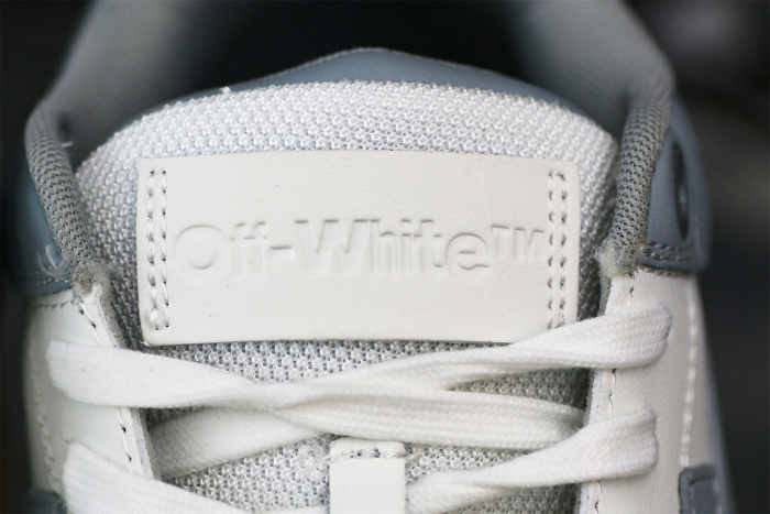 OFF-WHITE White & Gray Out Of Office Sneakers