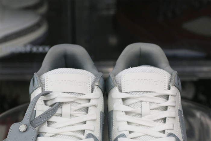 OFF-WHITE White & Gray Out Of Office Sneakers