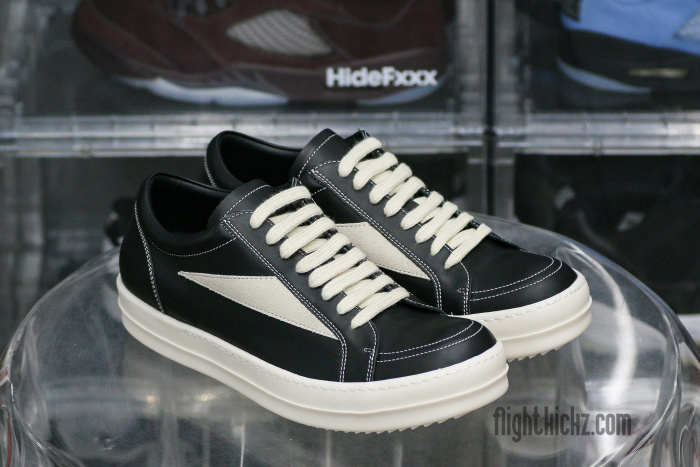 R!ck Owens Vintage Sneaks Leather Black