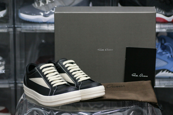 R!ck Owens Vintage Sneaks Leather Black