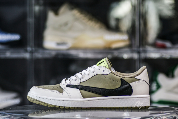 Travis Scott x Air Jordan 1 Low Golf Neutral  Olive（A1）