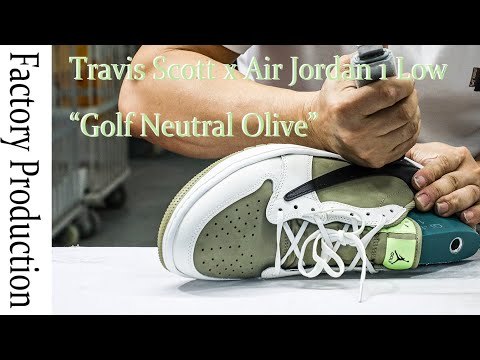 Travis Scott x Air Jordan 1 Low Golf Neutral  Olive (FK's A1)