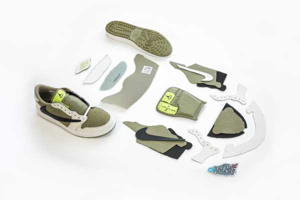 Travis Scott x Air Jordan 1 Low Golf Neutral  Olive（A1）