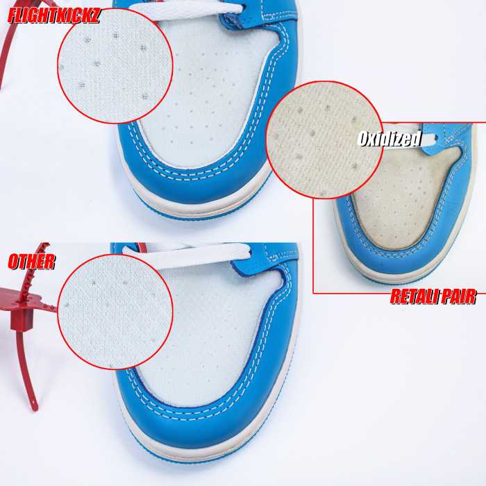 Off white X Air Jordan 1  UNC  NRG 2018 ( A1)