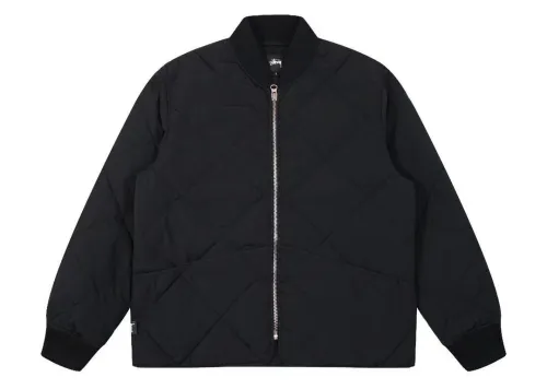 Stussy 8 Ball Olive Quilted Liner Jacket