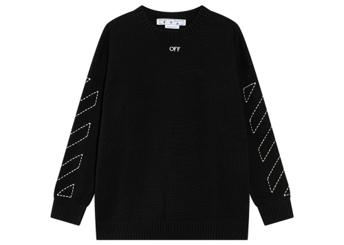 OFF-WHITE OW Arrow-Embroidered Sweater