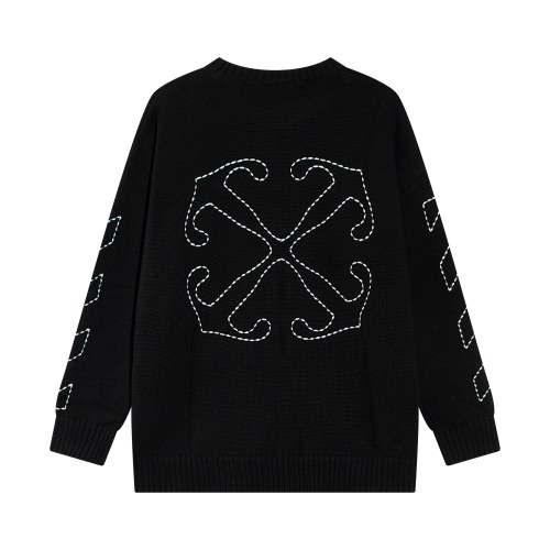 OFF-WHITE OW Arrow-Embroidered Sweater