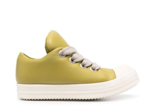 R!ck 0wens Jumbo lace-up padded Yellow Sneaker