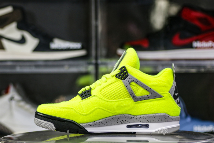 Air Jordan 4 “Tennis Ball” Custom Atomic Green/Black