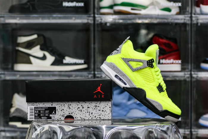 Air Jordan 4 “Tennis Ball” Custom Atomic Green/Black
