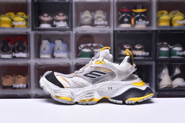 Balenciag*  Cargo Sneaker Grey Black Yellow