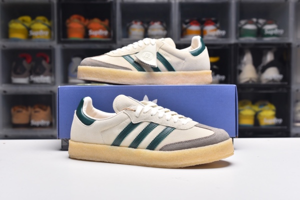 Ronnie Fieg X Clarks X 8th Street Samba Chalk White