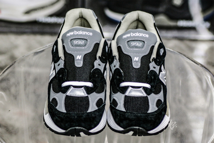 New Balance 992 Black Grey Suede