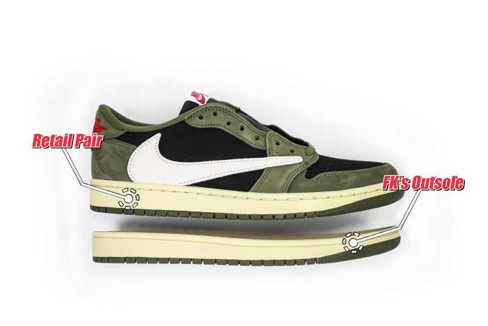 Travis Scott x Air Jordan 1 Low Black Olive  (LN5 A1 Batch)