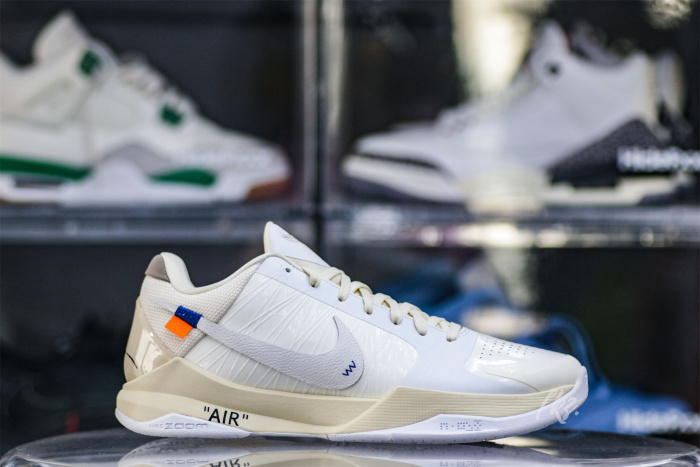 Off White x Nike Zoom Kobe 5 Custom Shoes(A1 Batch)