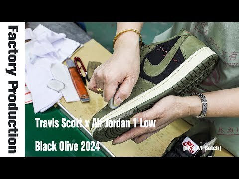 Travis Scott x Air Jordan 1 Low Black Olive  (LN5 A1 Batch)